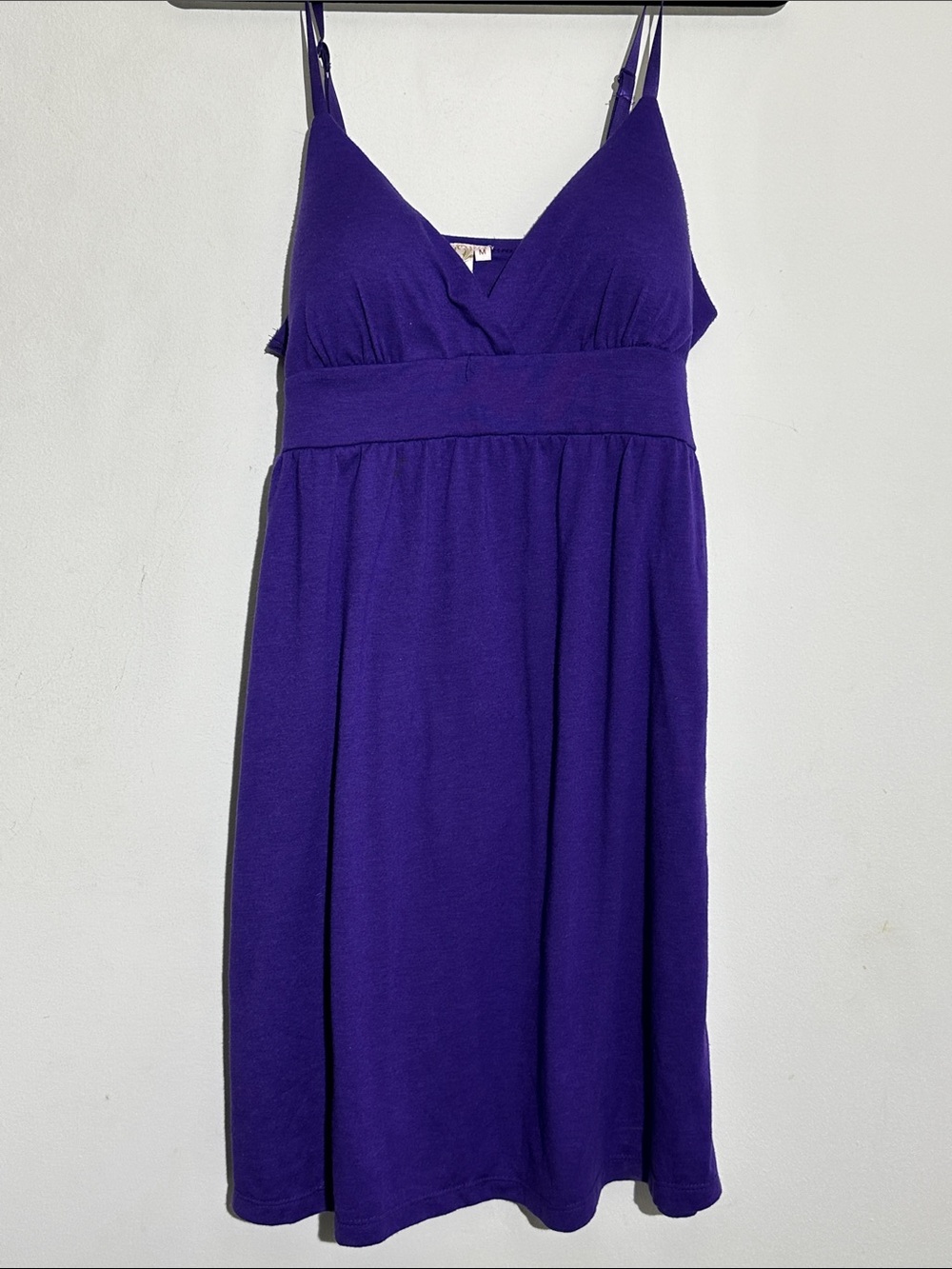 feathers Deep Purple Spaghetti-Strap Midi Dress